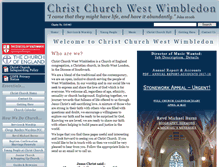 Tablet Screenshot of christchurch-westwimbledon.org